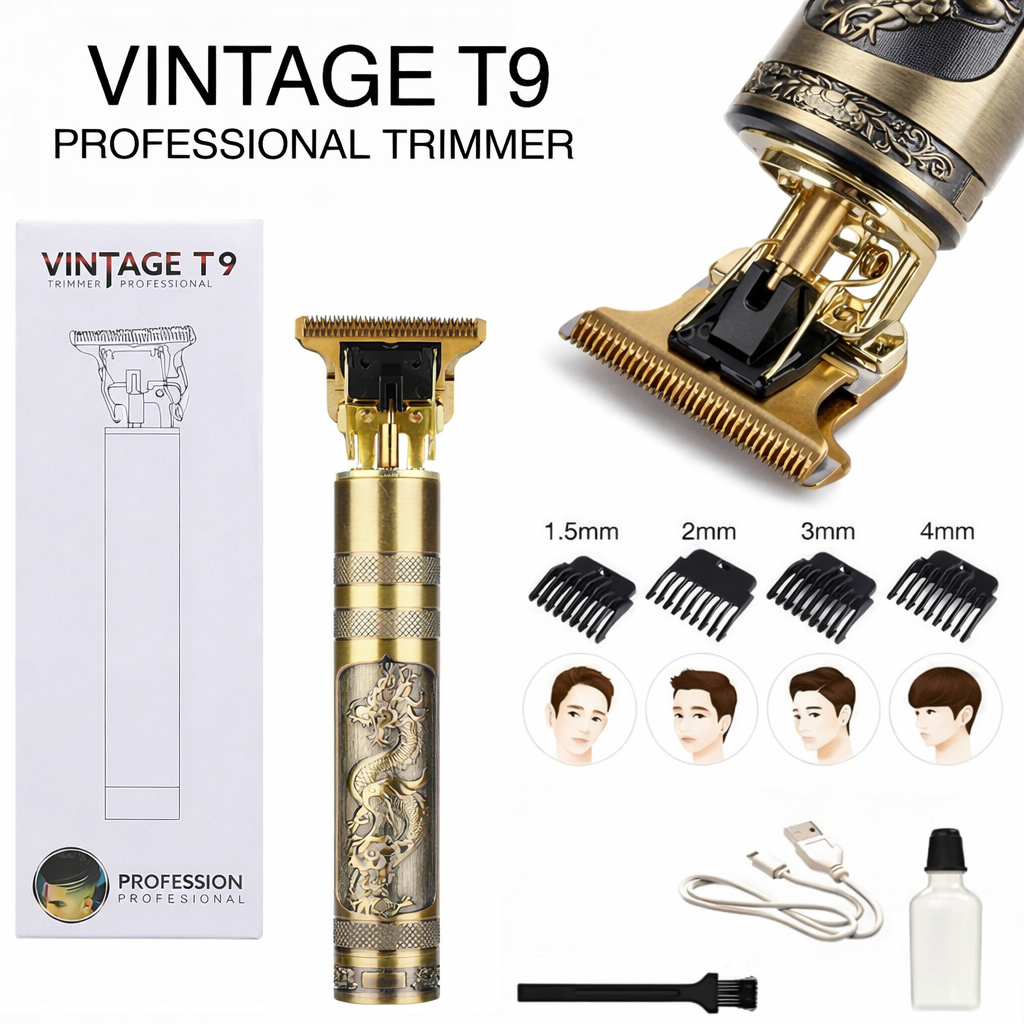 T9 Gold  Trimmer – Rechargeable Beard & Hair Cutting Machine